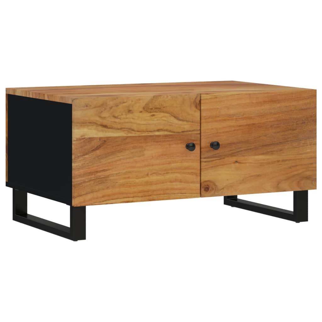 Couchtisch 80x50x40 cm Massivholz Mango & Holzwerkstoff