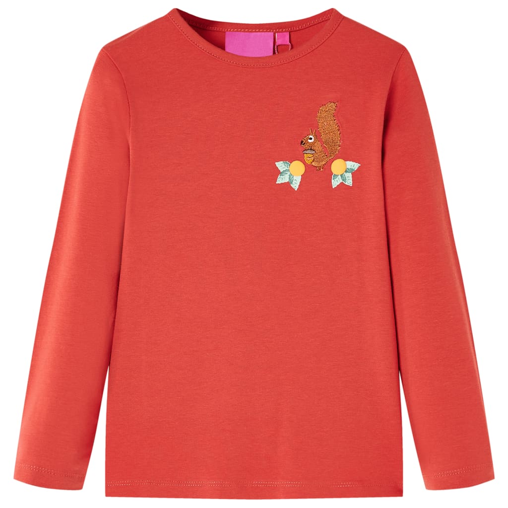 Kinder-Langarmshirt Hellrosa 104
