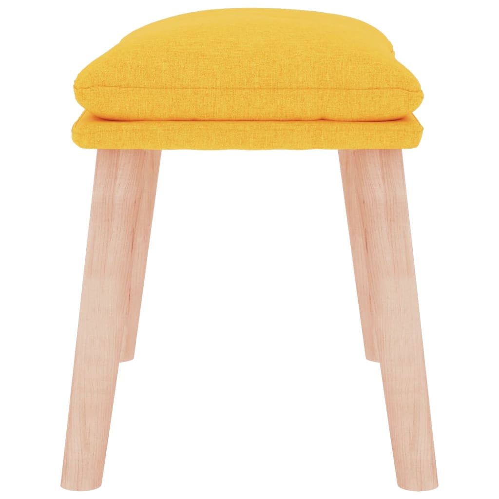 Fußhocker Hellgrau 45x29,5x35 cm Stoff