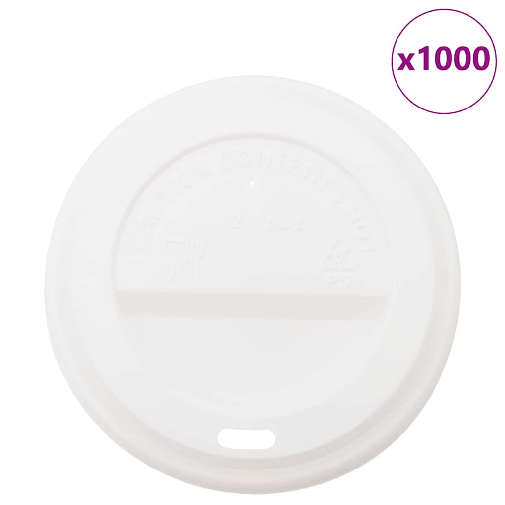 Deckel für Pappbecher Ø60 mm 4oz 1000 Stk. Weiß Kunststoff