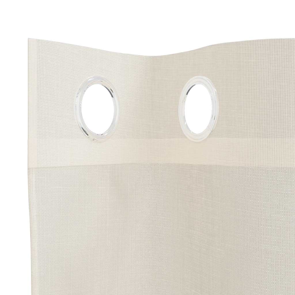 Voile Vorhänge mit Ösen 2 Stk. Apfelgrün 140x140 cm