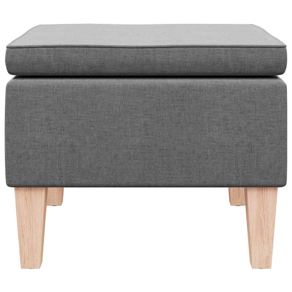 Hocker mit Holzbeinen Weinrot Stoff