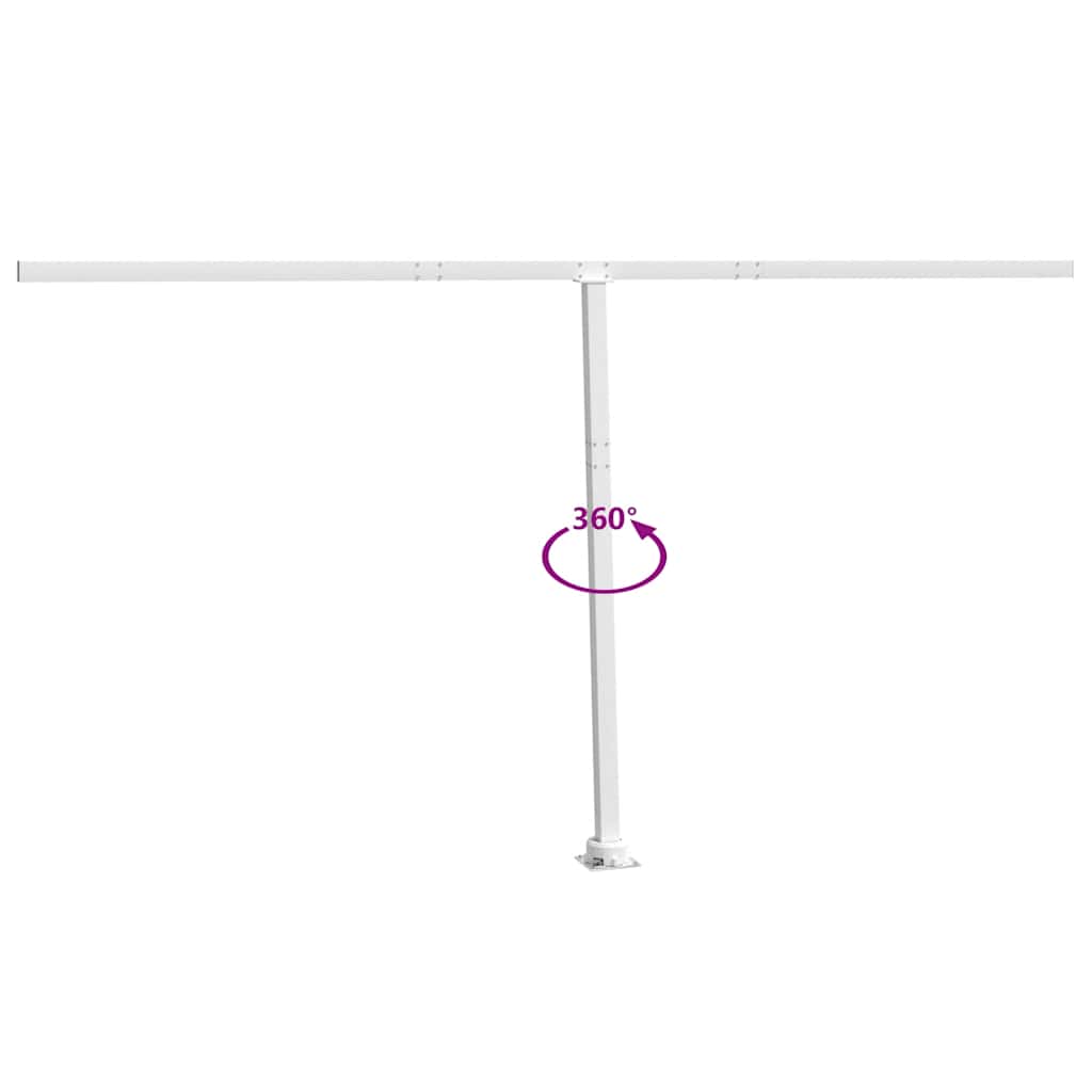 Stützen für Markisen Weiß 300x245 cm Eisen