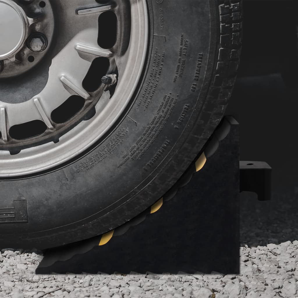 Unterlegkeile 4 Stk. 16x9x9 cm Gummi