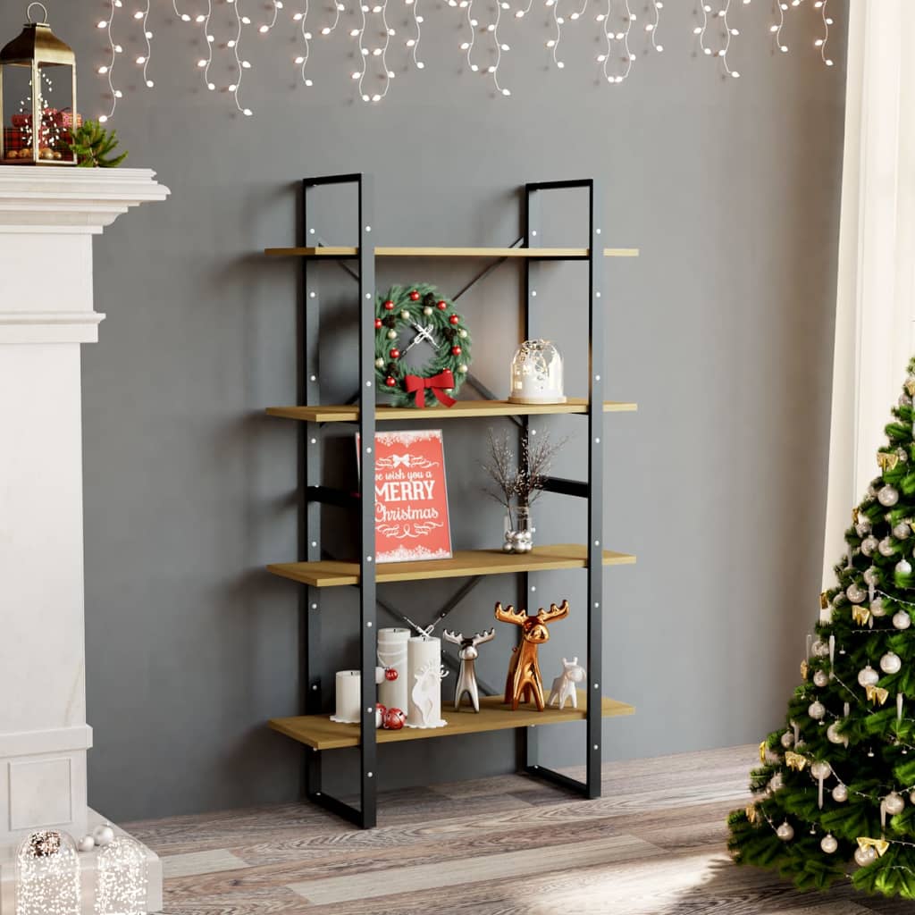 Bücherregal 2 Fächer Weiß 80x30x70 cm Holzwerkstoff