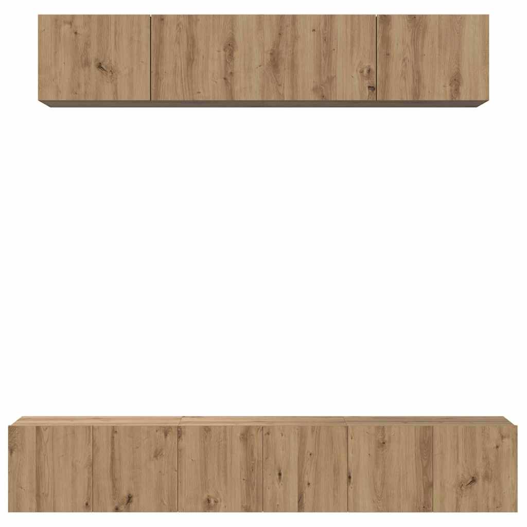 5-tlg. TV-Schrank-Set Weiß Holzwerkstoff