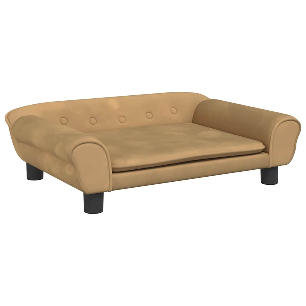 Hundebett Blau 100x50x21 cm Samt