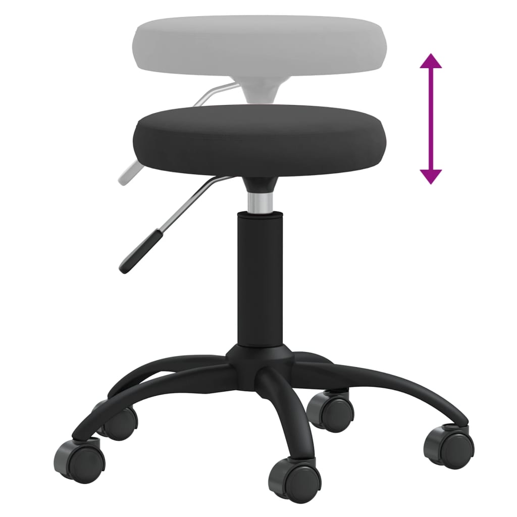 Massagehocker Samt Senfgelb