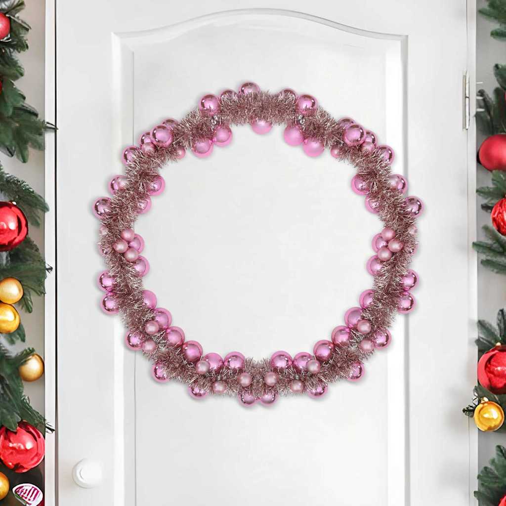 Weihnachtskugelgirlande Schwarz 186 cm Polystyrol