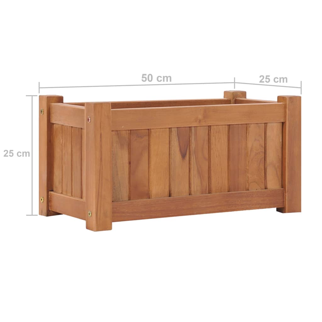 Hochbeet 150x30x25 cm Massivholz Teak