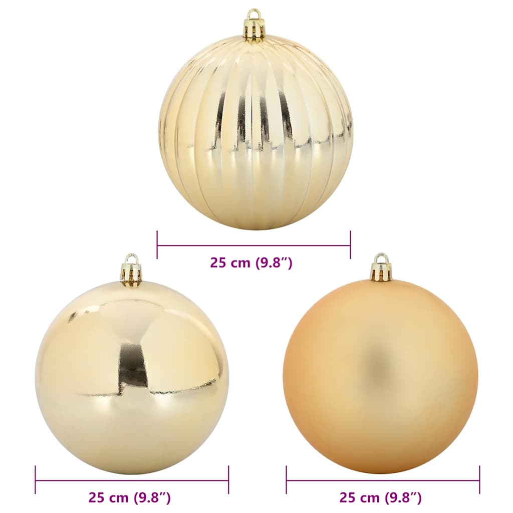 Weihnachtsbaumkugel Set XL 9 pcs Rot Kunststoff