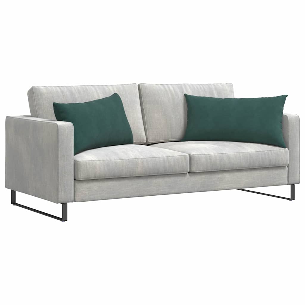Sofakissen 2 Stück Blau 50 x 30 cm Cordstoff