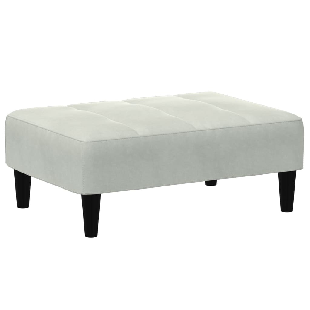 Fußhocker Blau 77x55x31 cm Samt