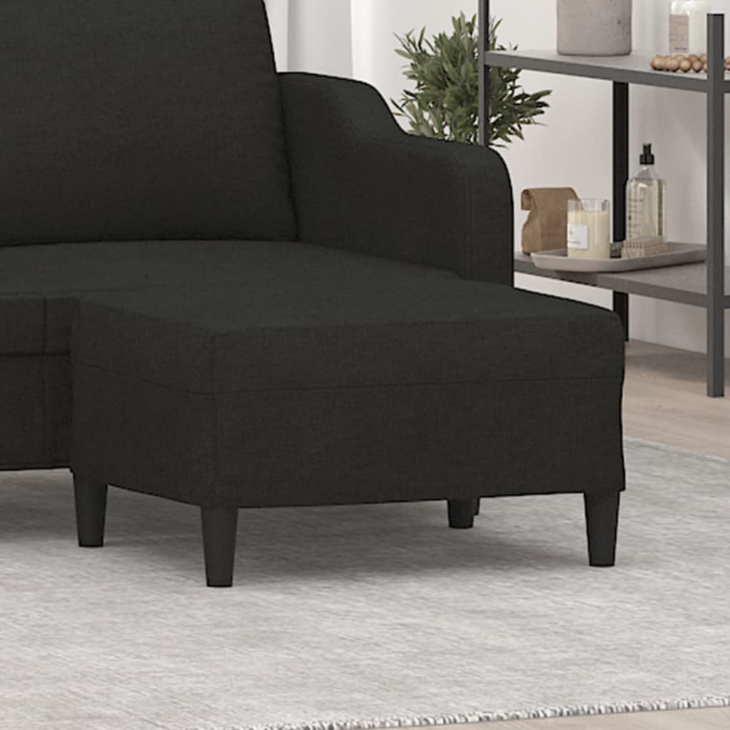 Fußhocker Hellgrau 60x50x41 cm Stoff