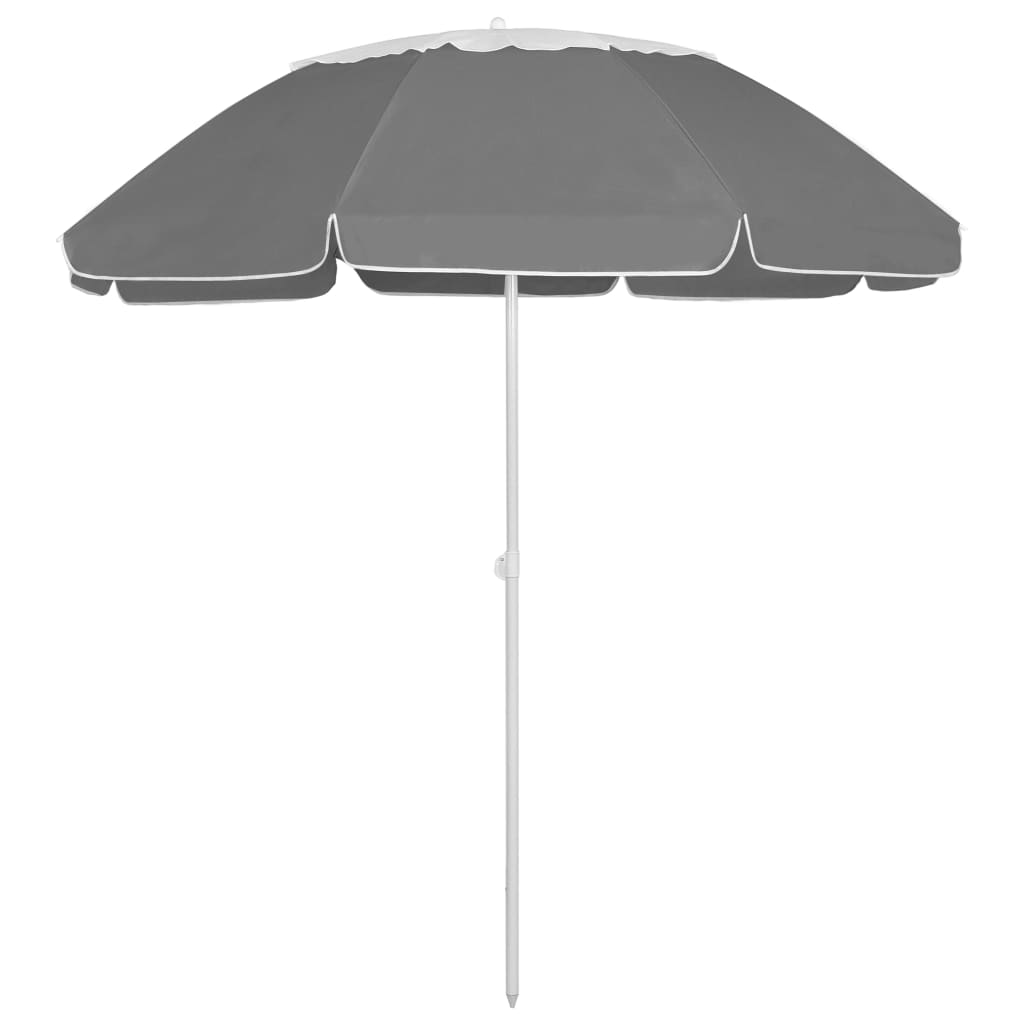 Sonnenschirm mit Stahlmast Sandfarbe 180 cm