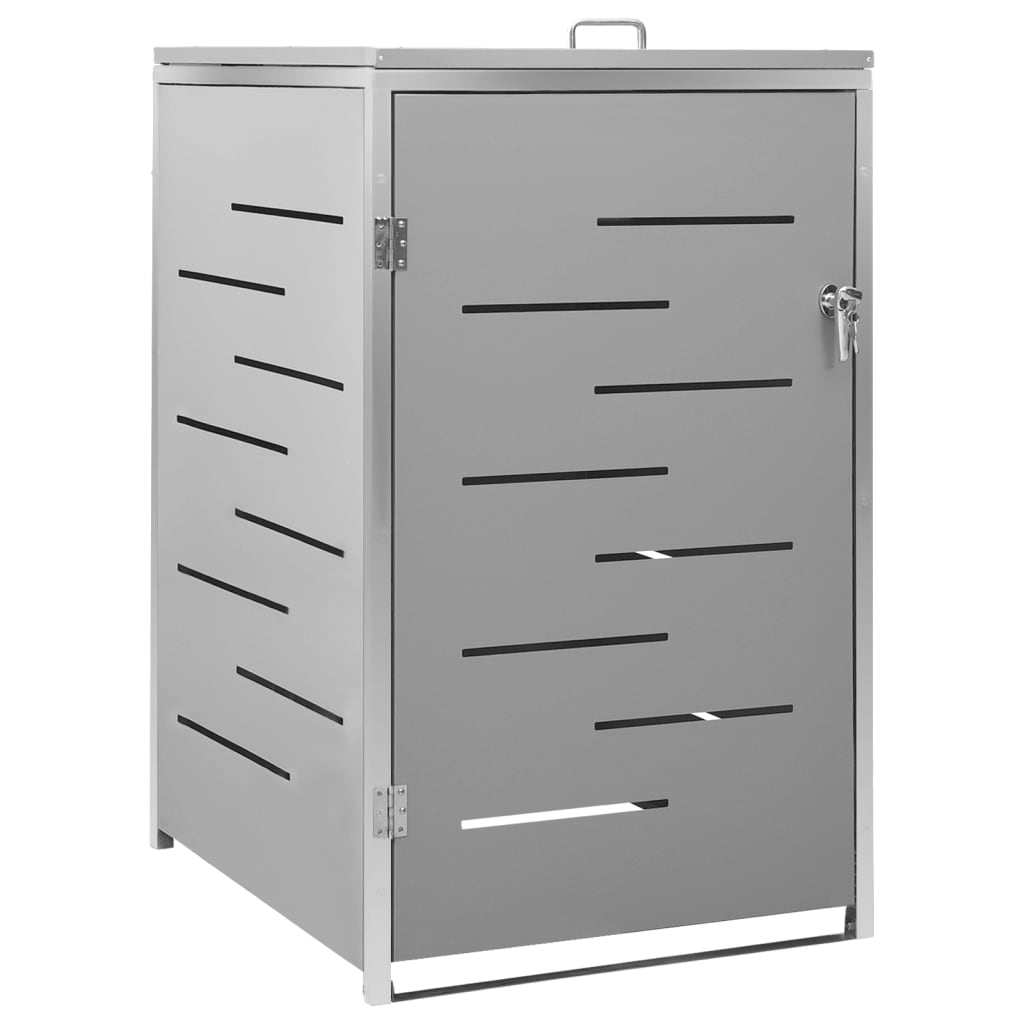 Mülltonnenbox für 3 Tonnen 207x77,5x112,5 cm Edelstahl