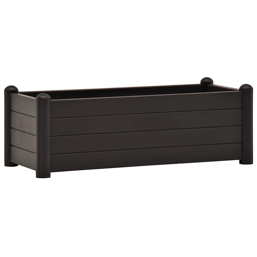 Garten-Hochbeet PP Weiß 43x43x35 cm