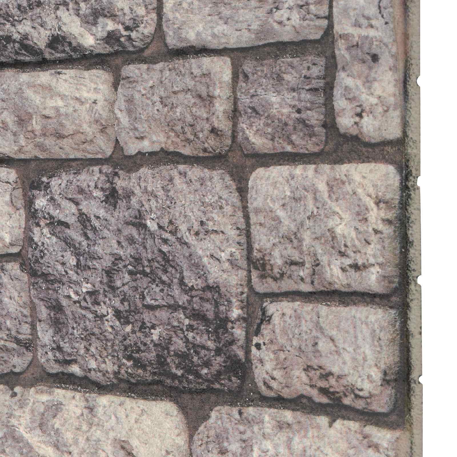 Wandpaneele 10 pcs Ziegel 100 x 50 cm EPS-Schaum