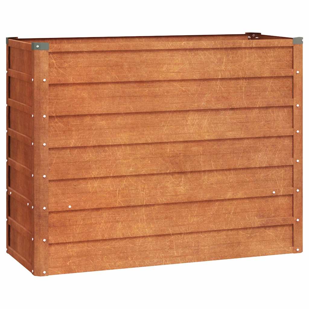 Hochbeet Rostig 100x100x77 cm Cortenstahl