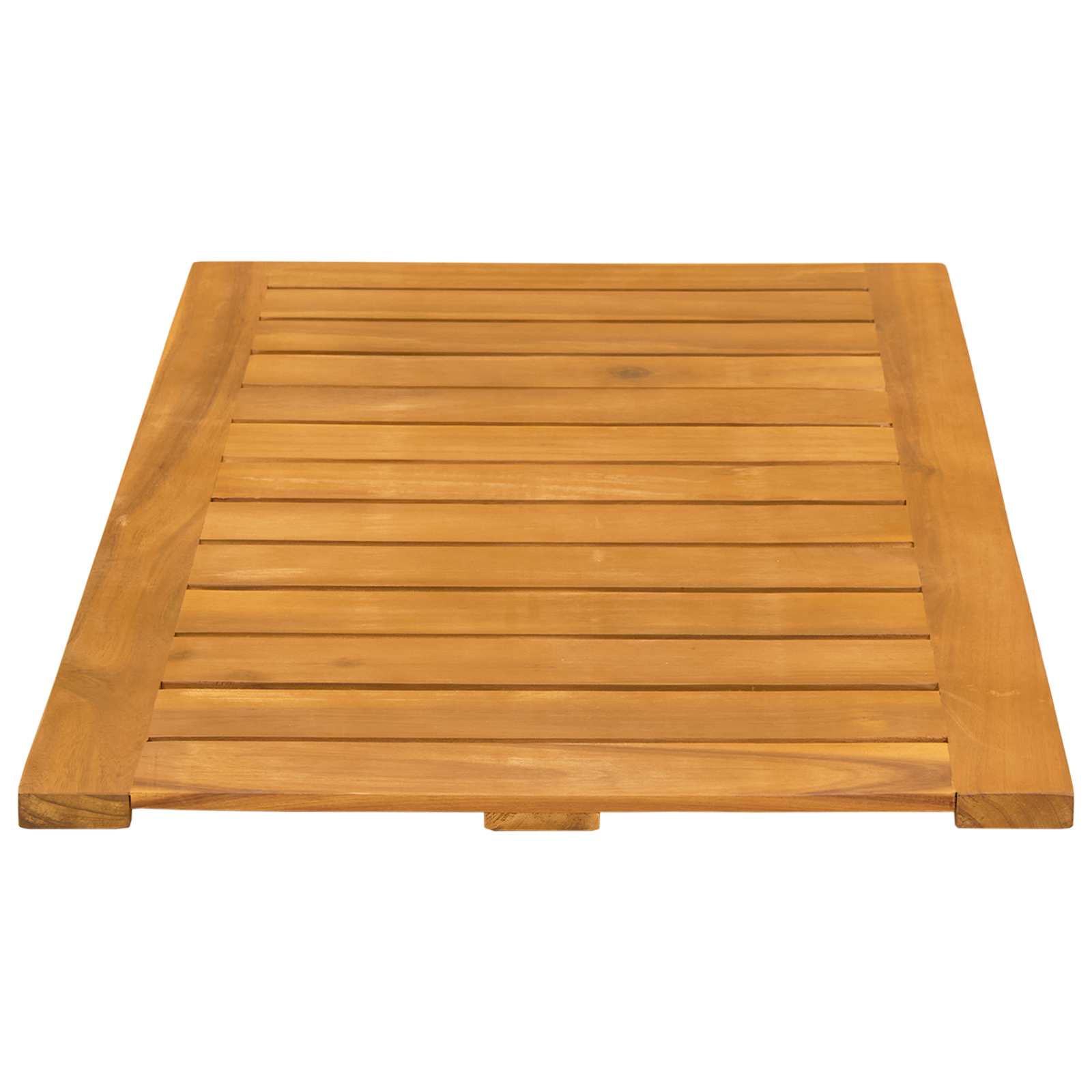 Badematte Uni Braun 60 x 40 cm Massives Akazienholz