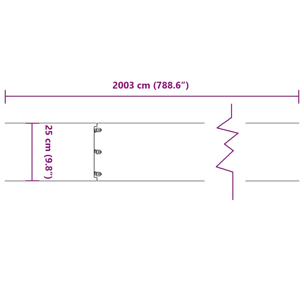Raseneinfassung 10 pcs 10 x 103 cm Wetterfeststahl Rostig