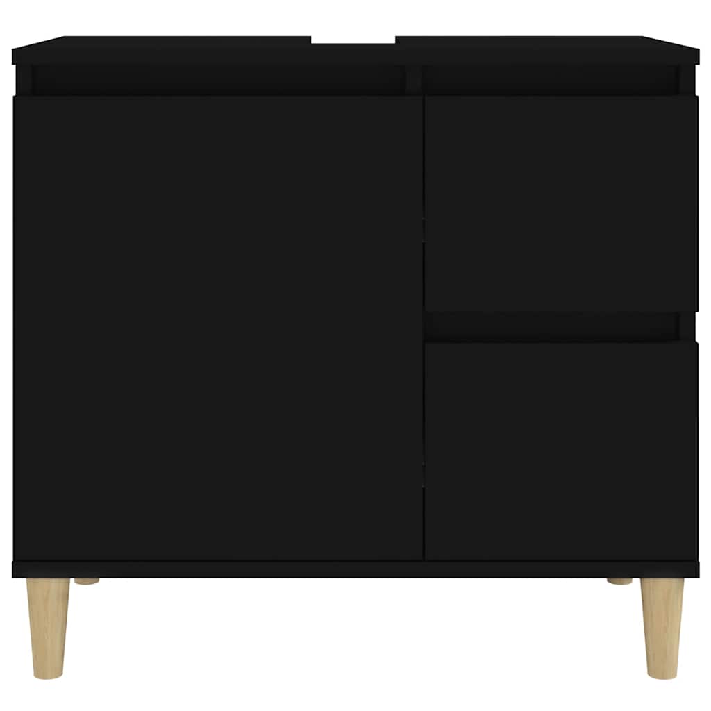 Badschrank Weiß 65x33x60 cm Holzwerkstoff