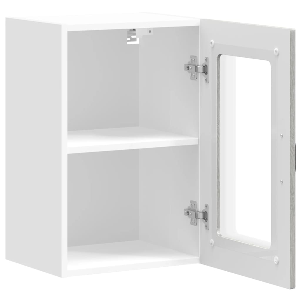 Herdumbauschränke 2 Stk. Kalmar Weiß Holzwerkstoff