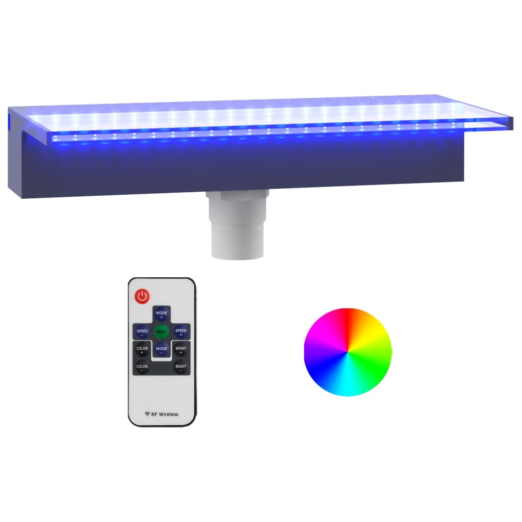 Wasserfall-Element mit RGB LEDs Acryl 30 cm