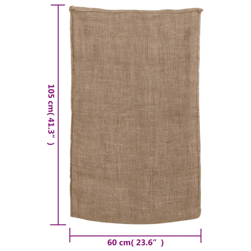Jutesäcke 5 Stück 60 x 105 cm 100 % Jute 220 g/m²