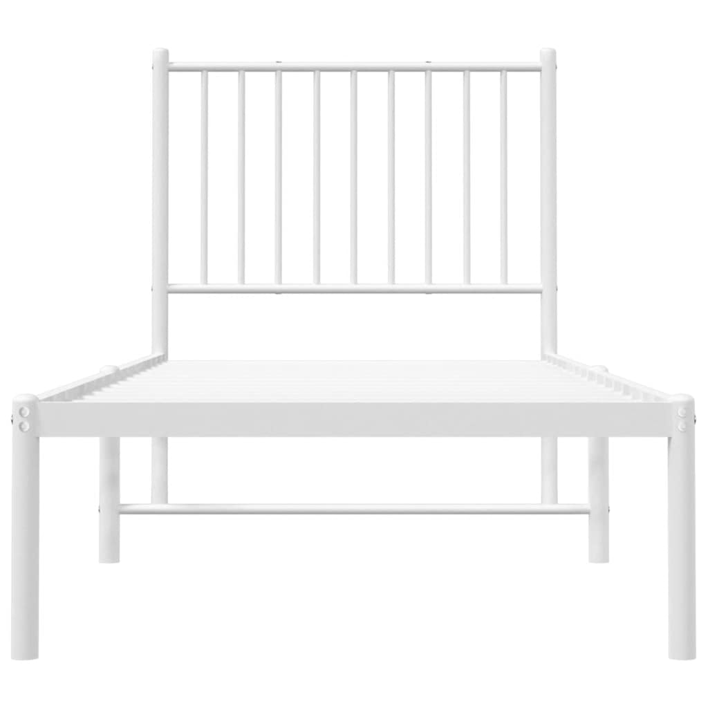 Bettgestell Metall Schwarz 75x190 cm
