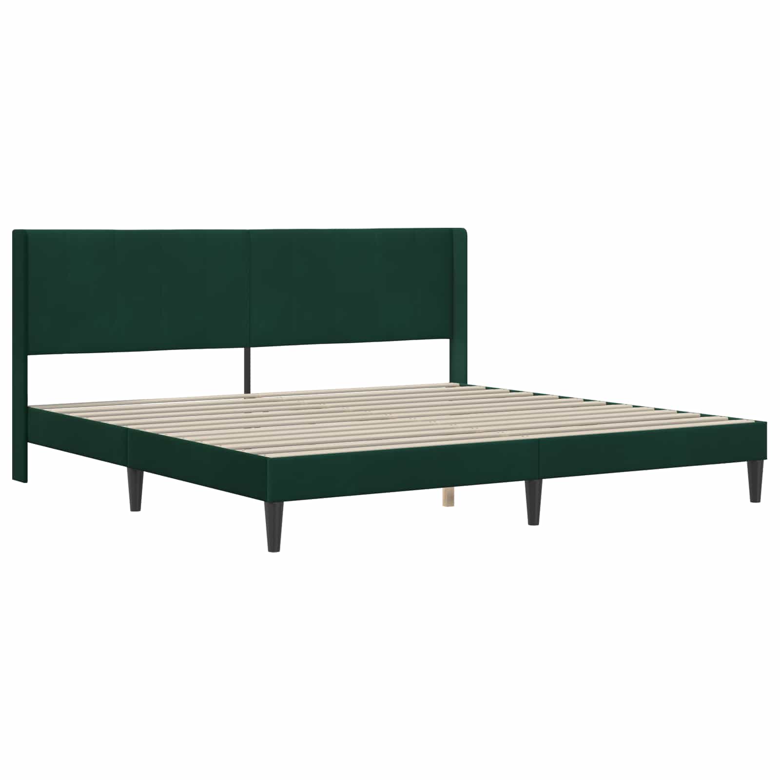 Bettgestell mit Matratze mit Kopfteil Hellgrau 80 x 200 cm Samt