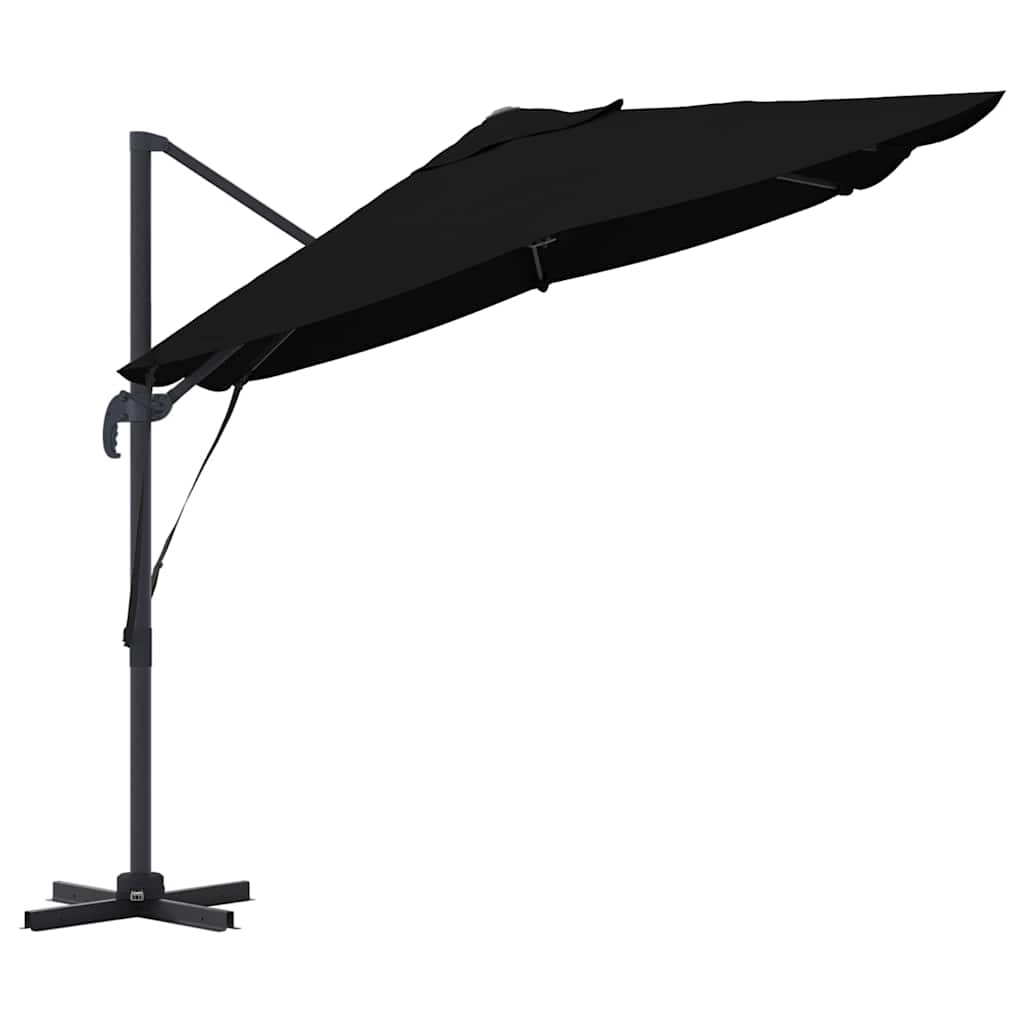 Sonnenschirm Sand 351 x 250 x 260 cm Polyester und Aluminium