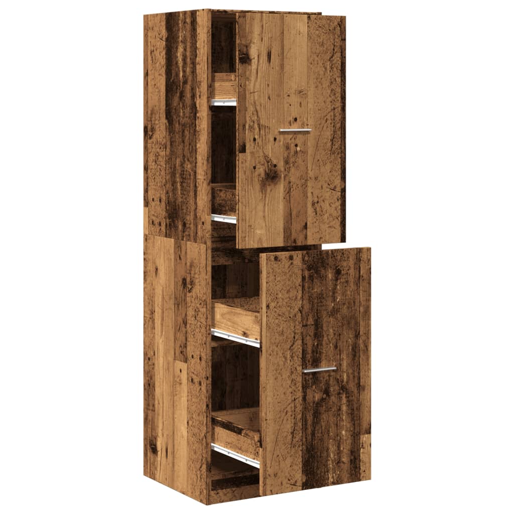 Apothekerschrank Weiß 30 x 41 x 174,5 cm Holzwerkstoff