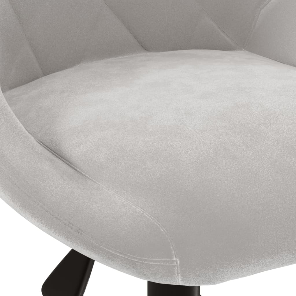 Bürostuhl Drehbar Creme Samt