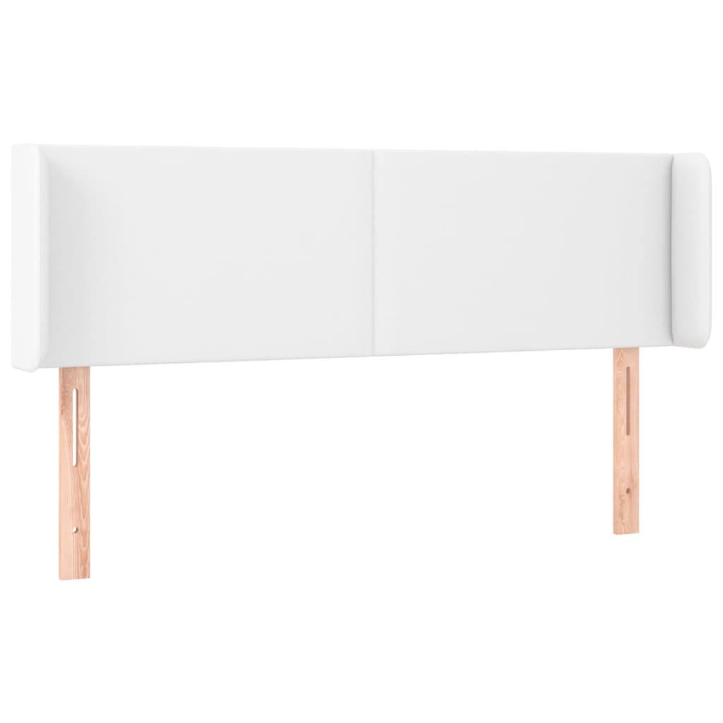 Kopfteil mit Ohren Creme 83x16x78/88 cm Kunstleder