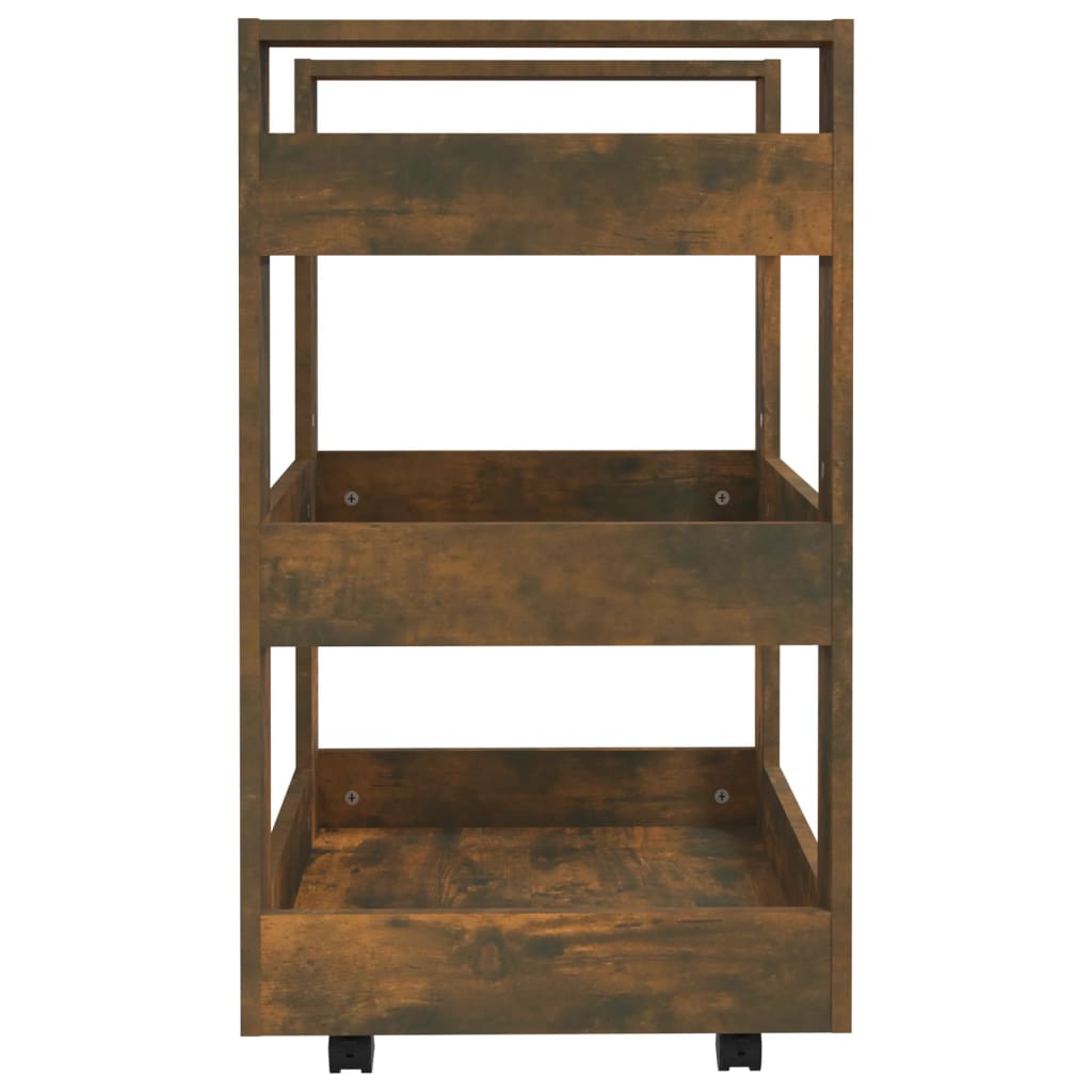 Küchenwagen Weiß 60x45x80 cm Holzwerkstoff