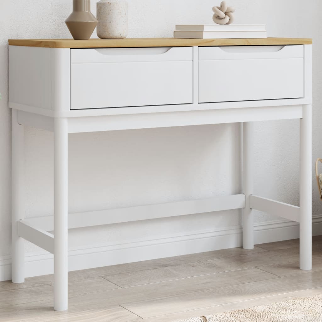 Konsolentisch FLORO Wachsbraun 89,5x36,5x73cm Massivholz Kiefer