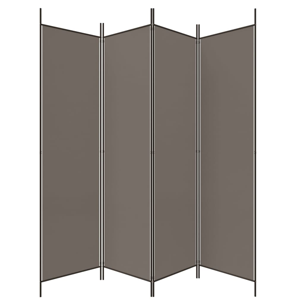 3-teiliger Raumteiler Beige 150 x 220 cm Stoff