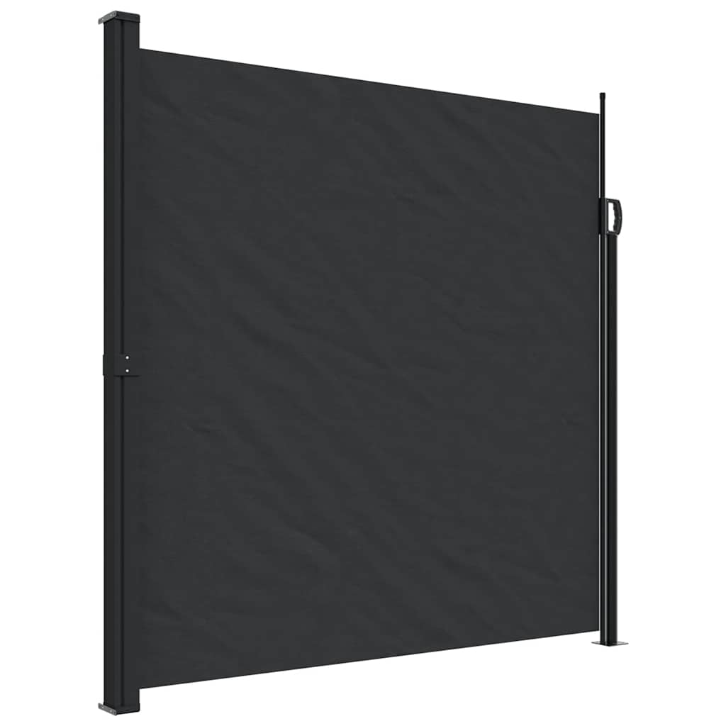 Seitenmarkise Ausziehbar Schwarz 100x300 cm