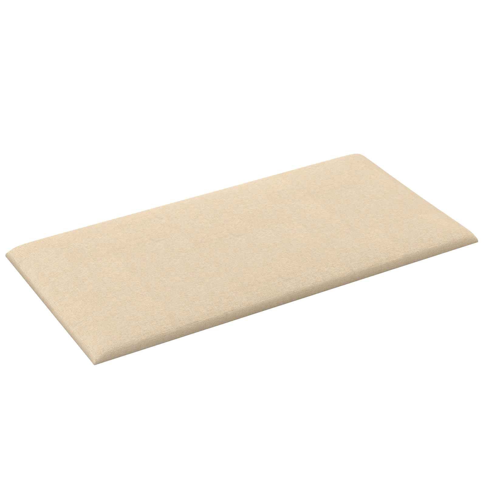 Wandkopfteilen 12 pcs 30 x 15 cm Creme Stoff