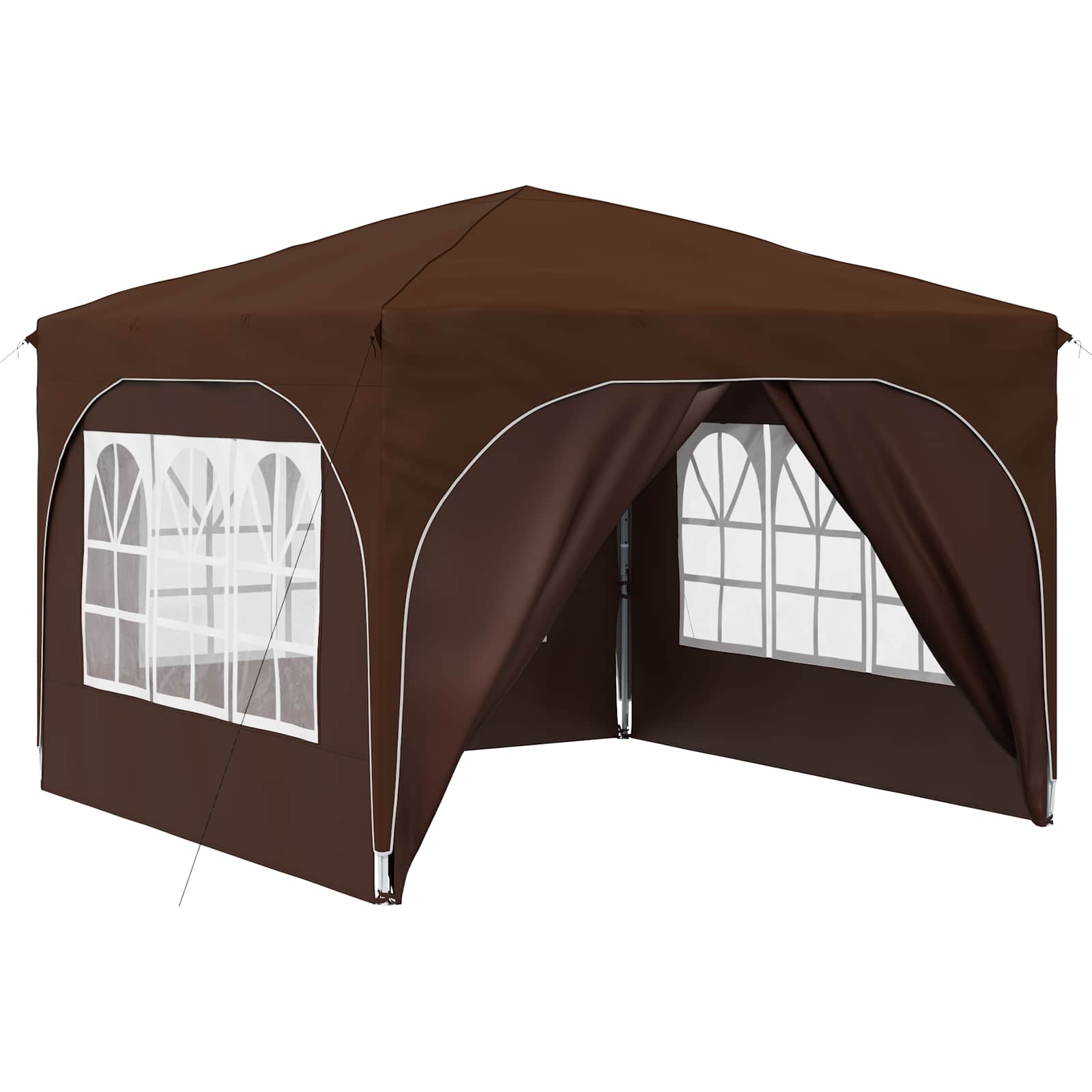 Pop-up Partyzelt 290 x 290 x 245 cm Creme