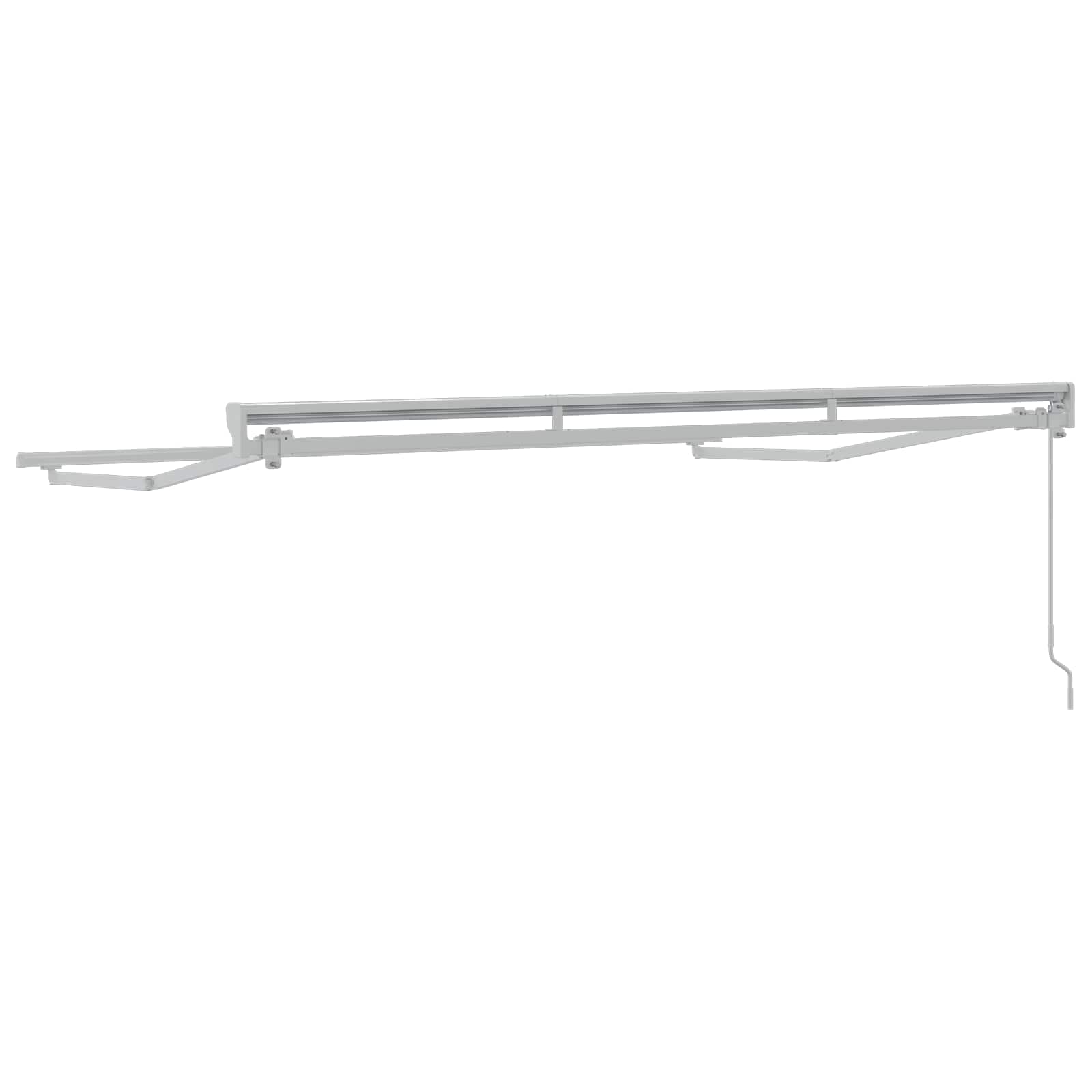 Markisenrahmen Verstellbar Weiß 2,5 x 2 m Stahl