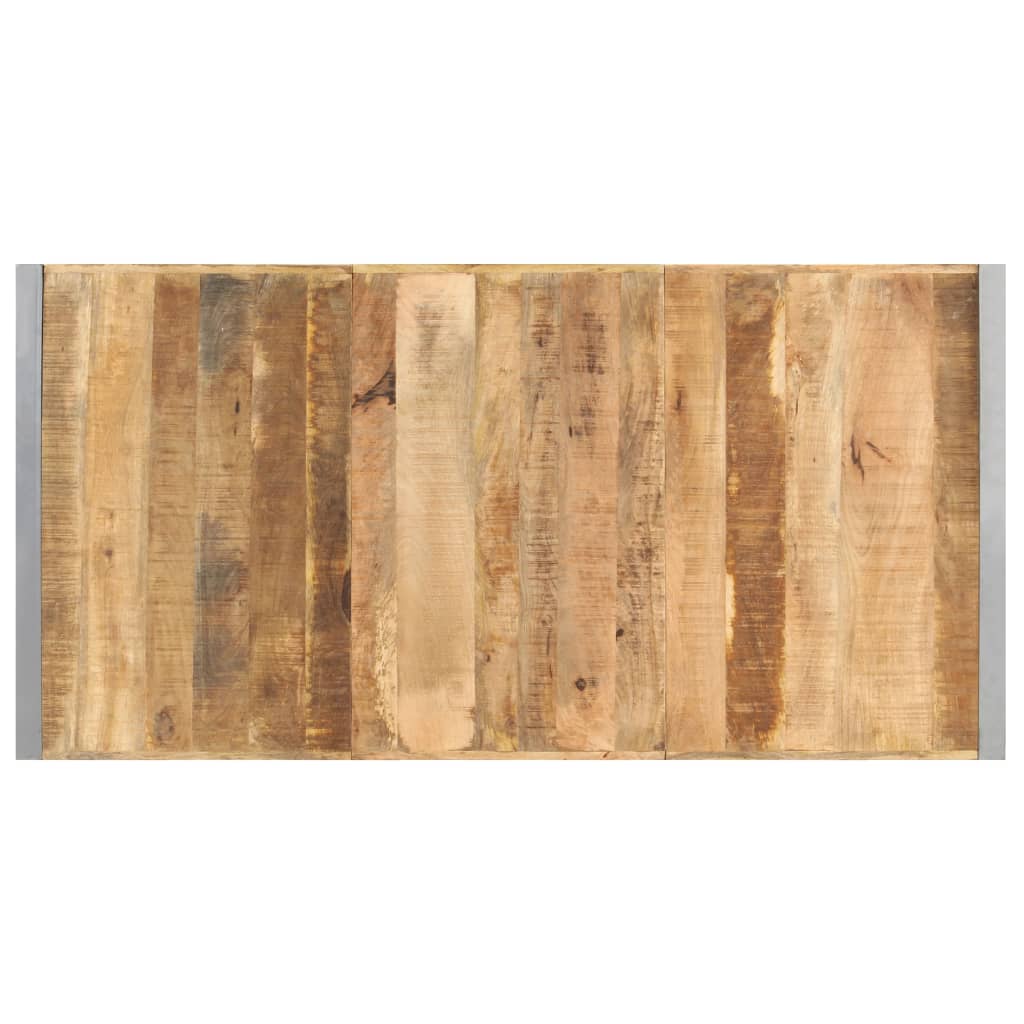 Couchtisch 140x140x40 cm Raues Mangoholz
