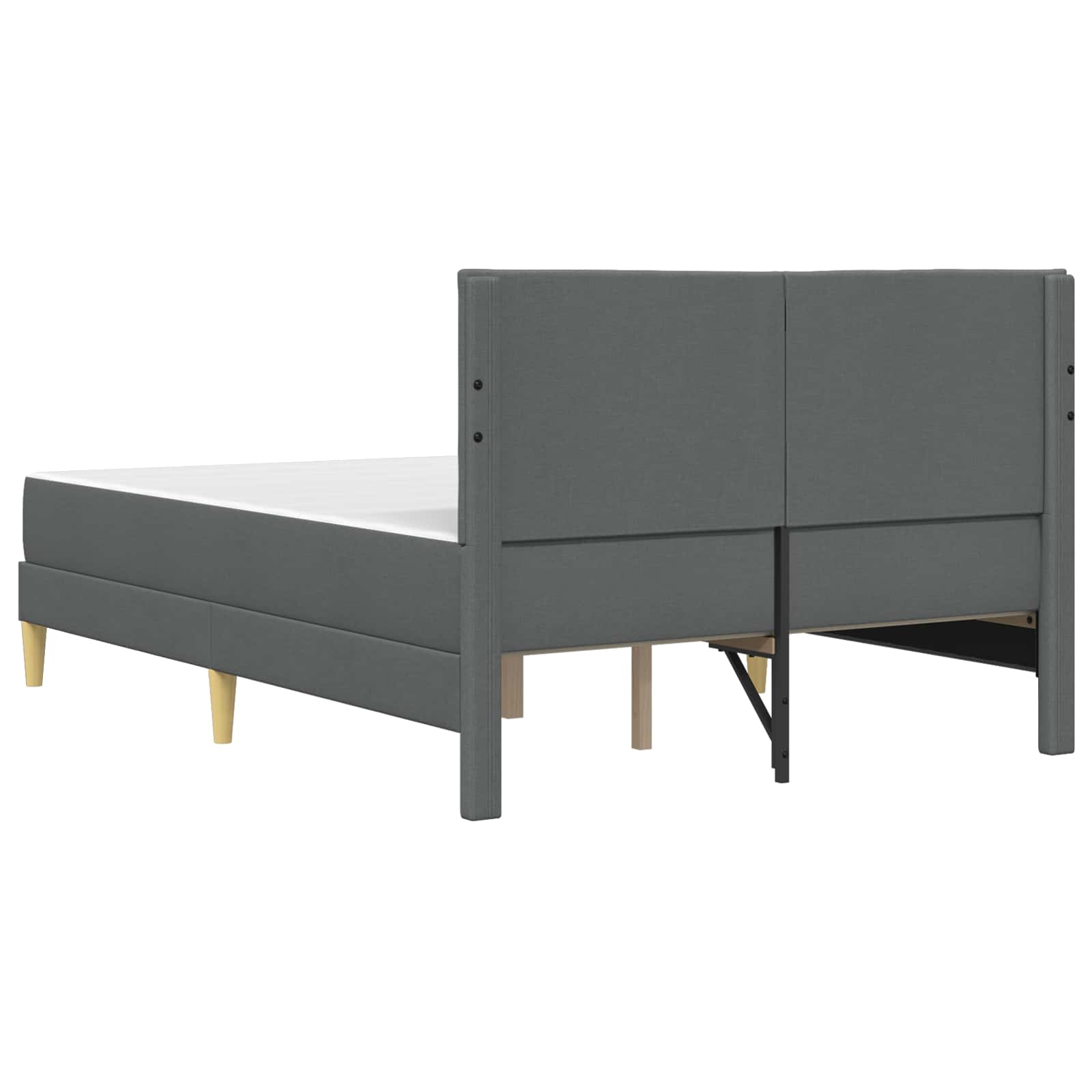 Bettrahmen Hellgrau 80 x 200 cm Polyester