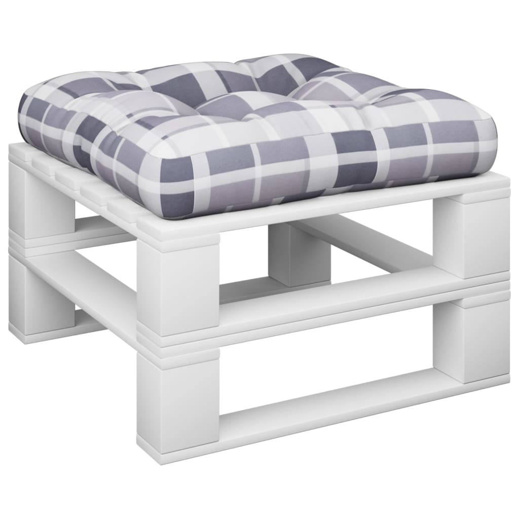 Palettenkissen Anthrazit 50x50x12 cm Stoff