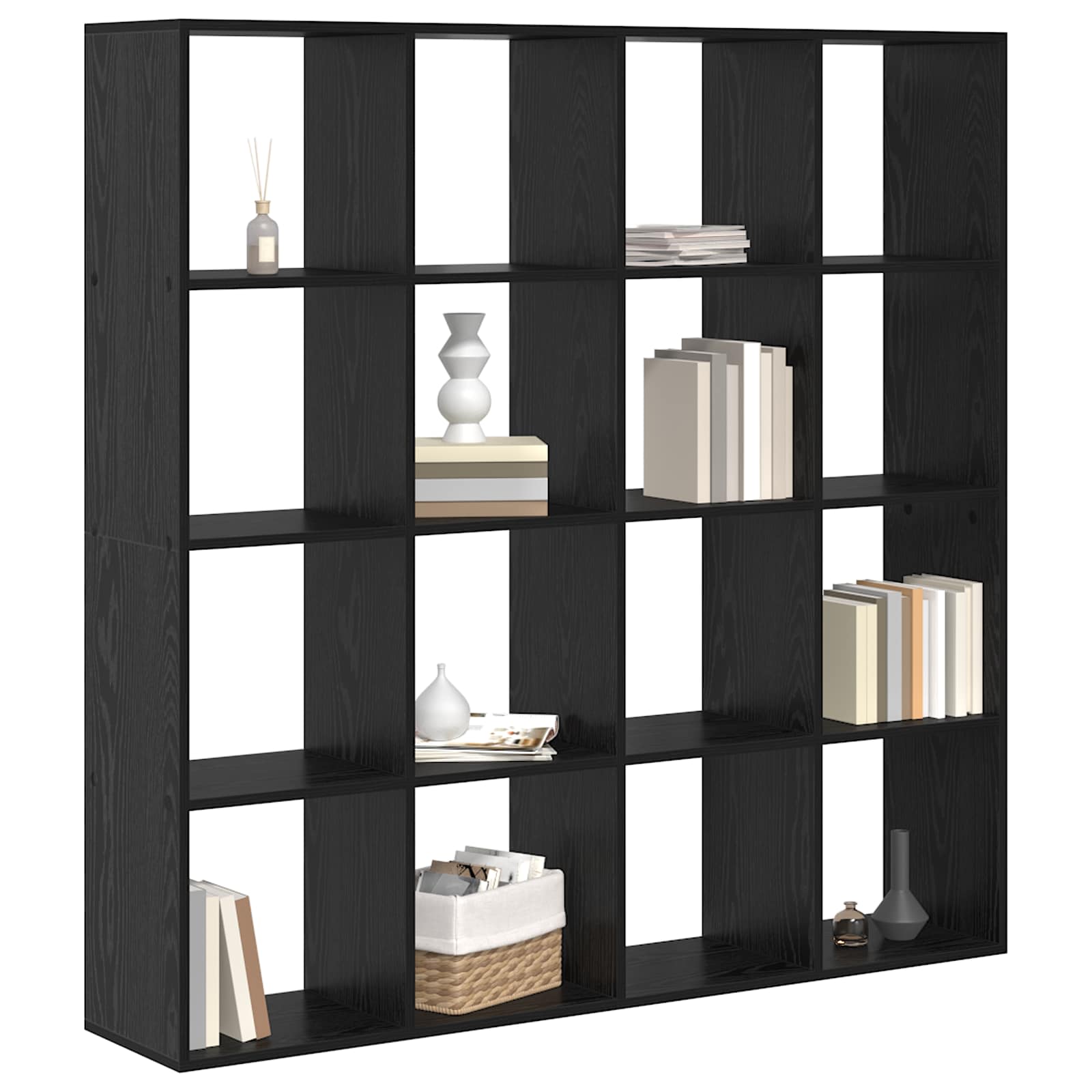 Bücherregal Weiß 137,5x29x137,5 cm Holzwerkstoff