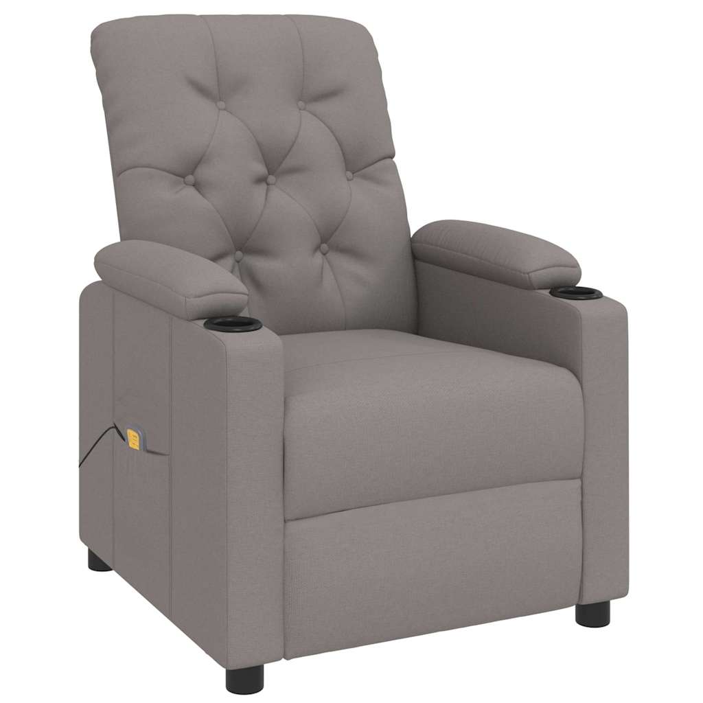 Massagesessel Schwarz Stoff