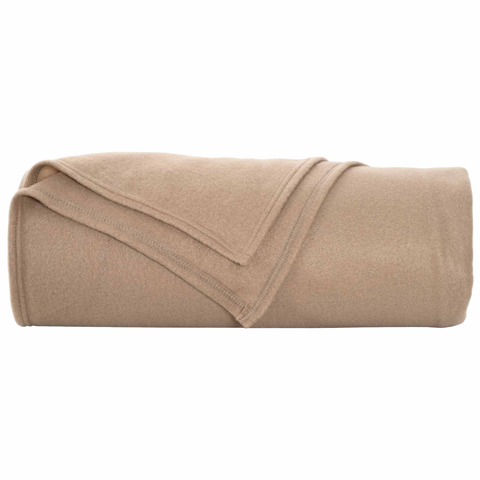 Überwurfdecke Creme 210 x 140 cm Fleece