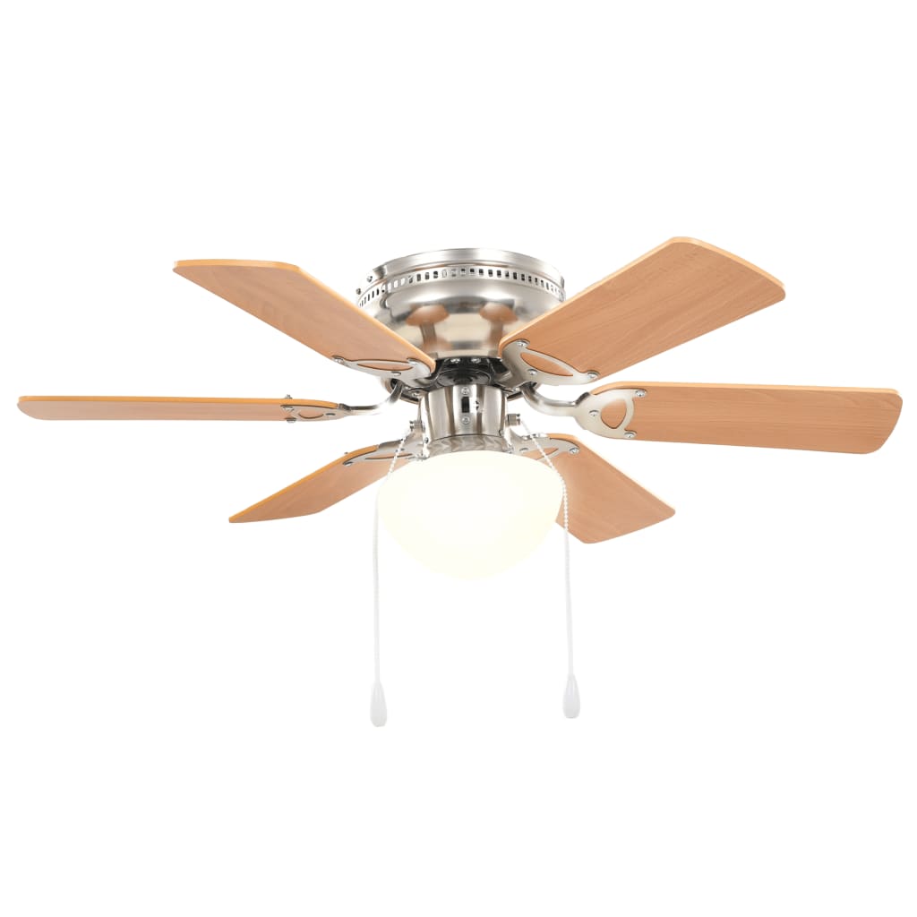 Deckenventilator mit Licht und Fernbedienung Ø 130 cm Weiß
