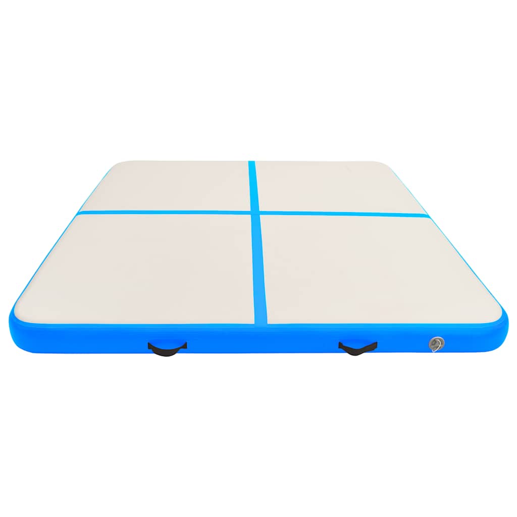 Aufblasbare Gymnastikmatte mit Pumpe 300×100×10 cm PVC Rosa